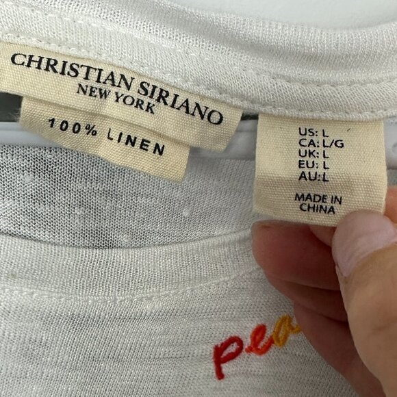 NWOT - Christian Siriano - Size L - 100% linen shirt - Picture 3 of 5